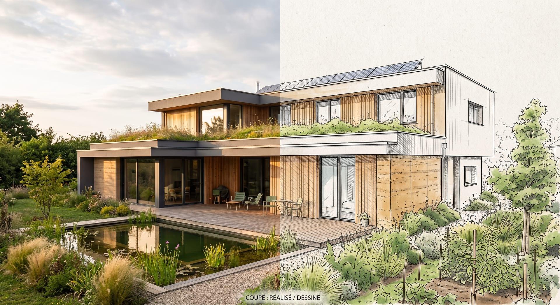 Un projet de maison, du croquis de conception à la réalisation